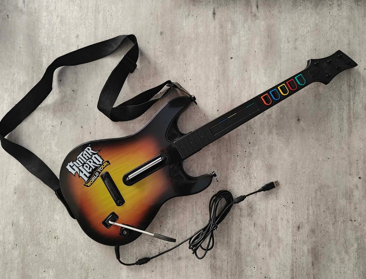 PS3 Guitar Hero4 World Tour Redoctane KIosk Demo Wired Controller Playstation 3 Model 60315-805