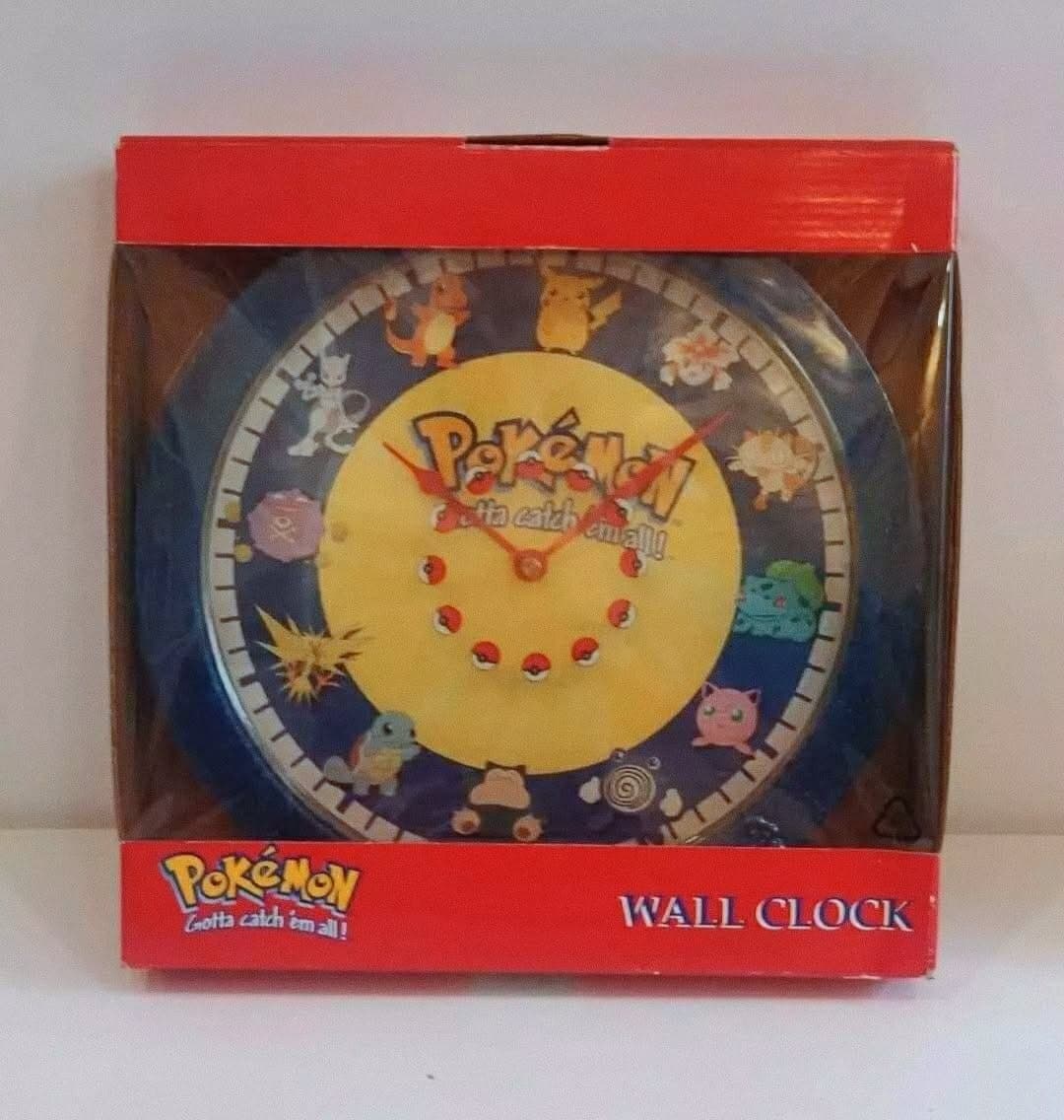 Vintage 2000 Nintendo Original Pokemon Zeon Quartz Wall Clock