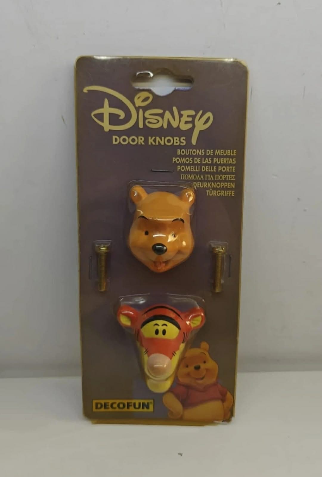 Vintage Disney Winnie the Pooh & Tigger Door Knobs