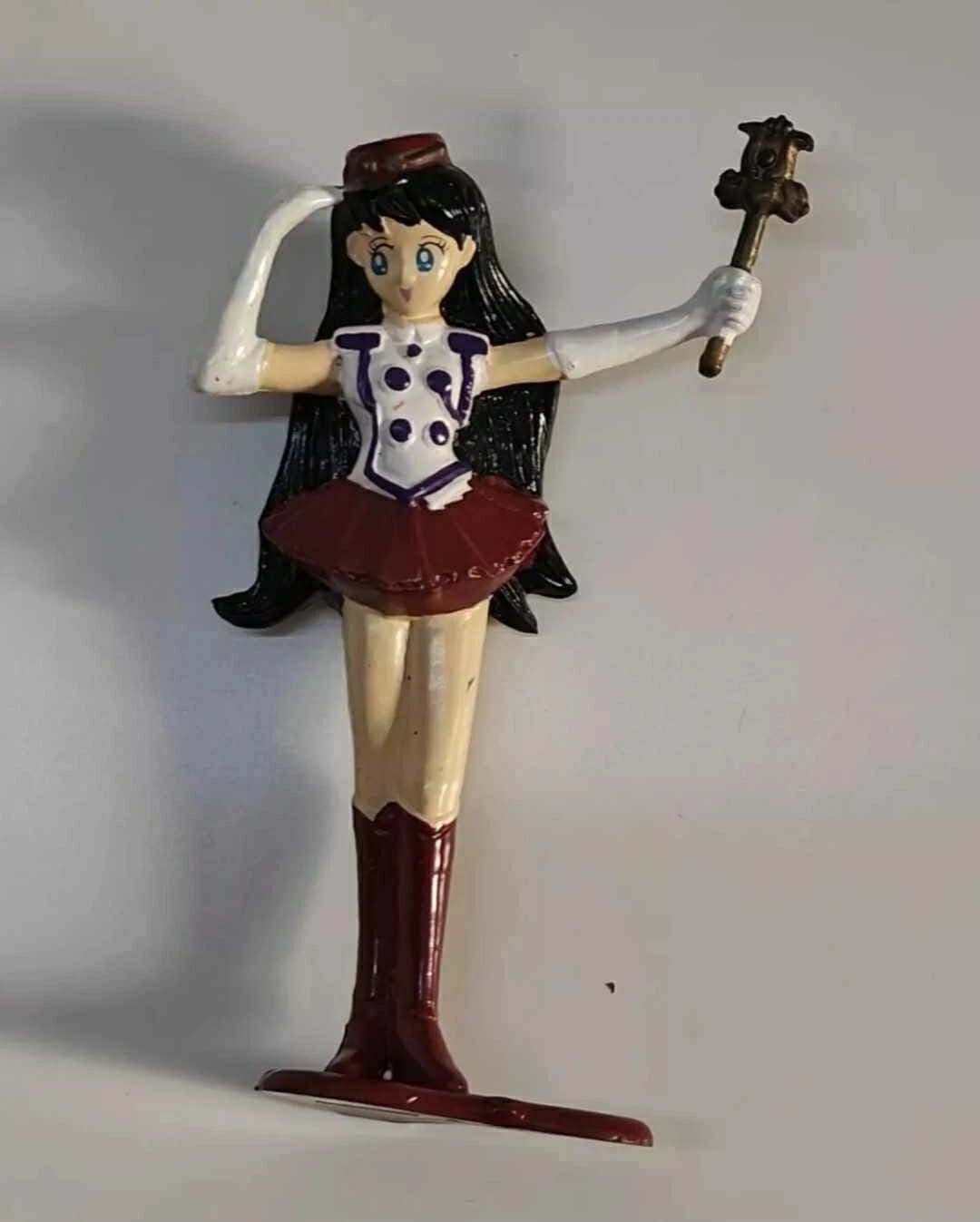 1995 Chap Mei Sailor Mars Plastic Toy 4" Figure Sailor Moon
