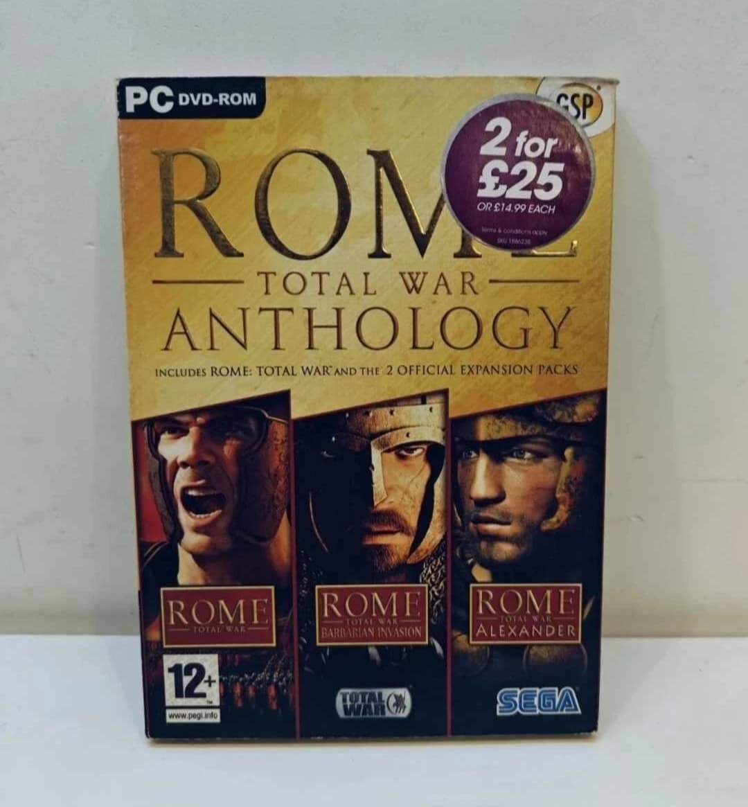 Rome Total War Anthology PC Game 3 Discs