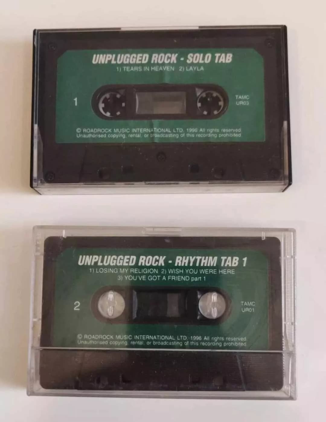 Unplugged Rock - Solo Tab & Rhythm Tab 1 Audio Cassette Tapes x2