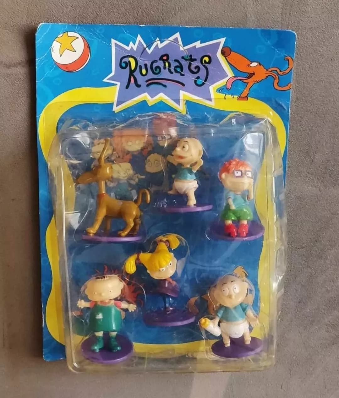 Rugrats Bootleg 6 Small Figures Chuckie Angelica Tommy Spike