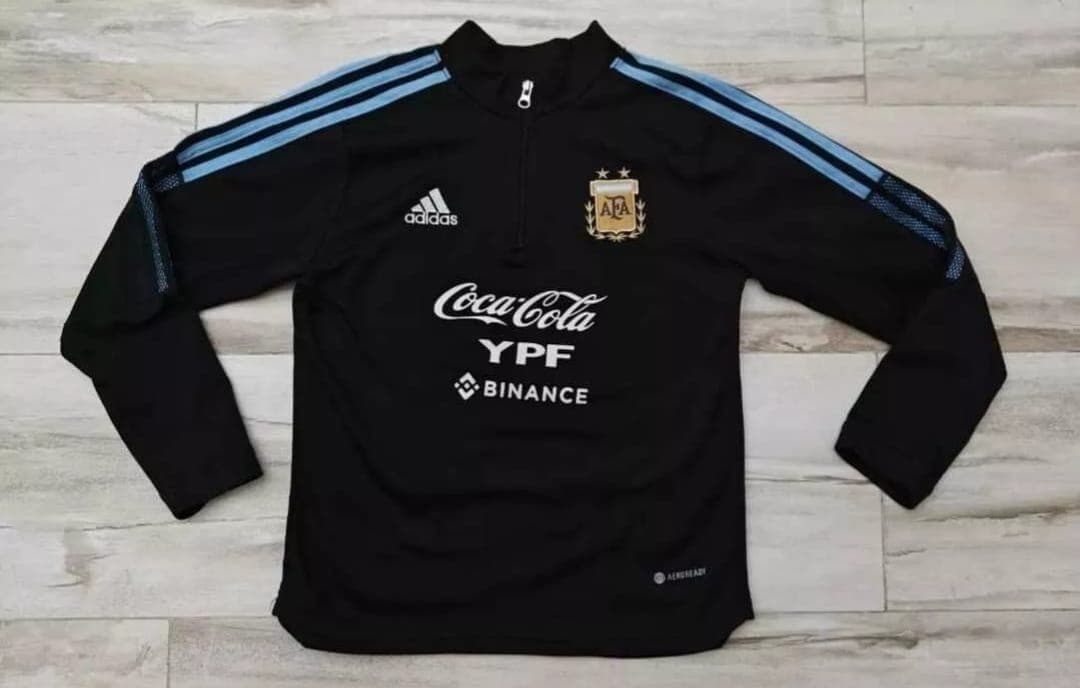 Argentina National Football Team Zip Sweater Jacket Adidas Youth Size 16