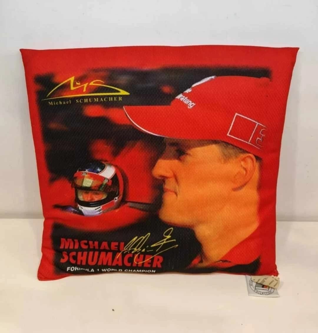 Michael Schumacher Collection Formula 1 FERRARI Pillow Cushion 8 inch