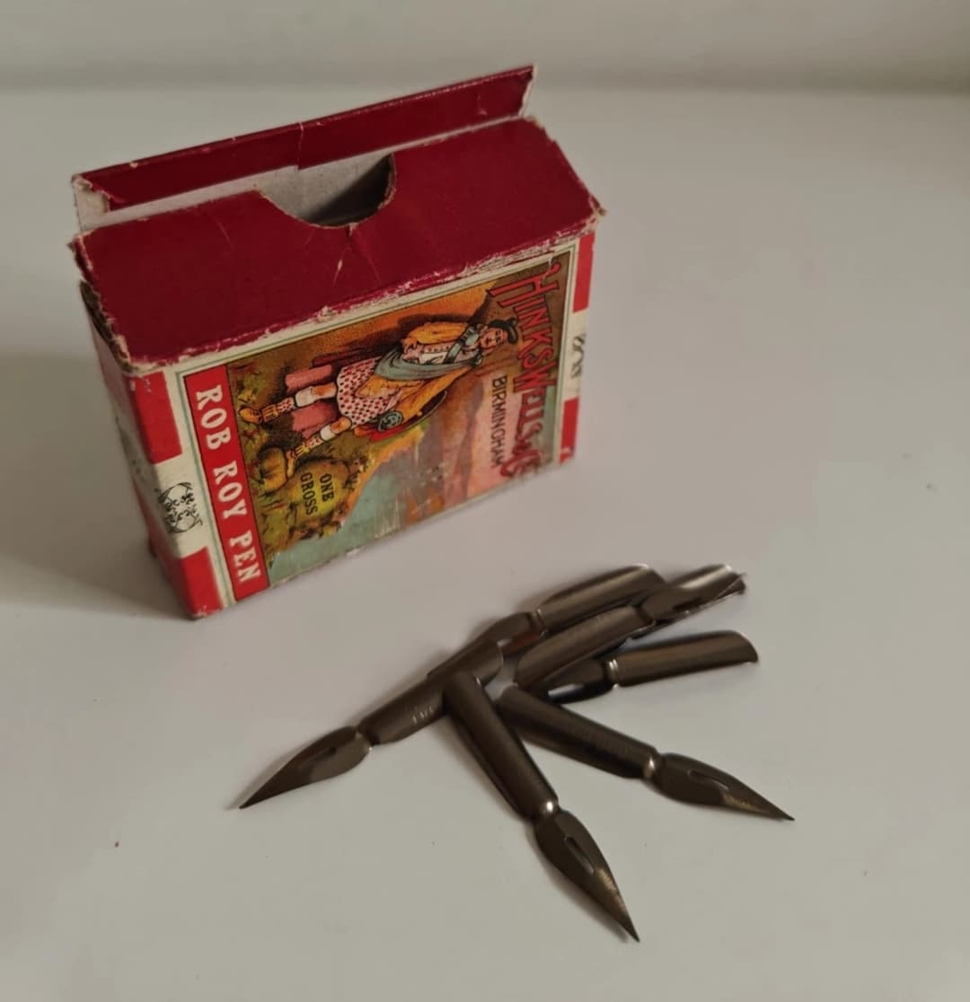 Full Box of Rob Roy Pen Nibs Hinks, Well & Co. British Pens Limited