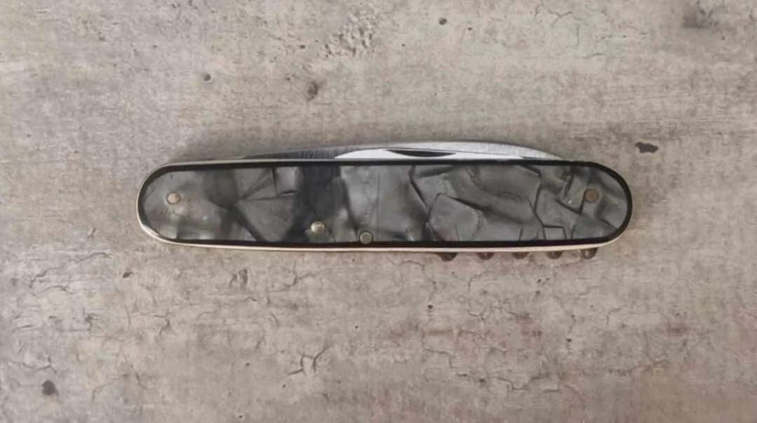 W.H Solingen Rostfrei 2 Blade & Cork Screw Pocket Knife with Celluloid Handle
