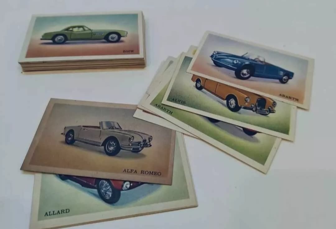 RARE Malta Cigarette Cards Complete Set of 75 Old Cars JL Tobacco Company Ltd