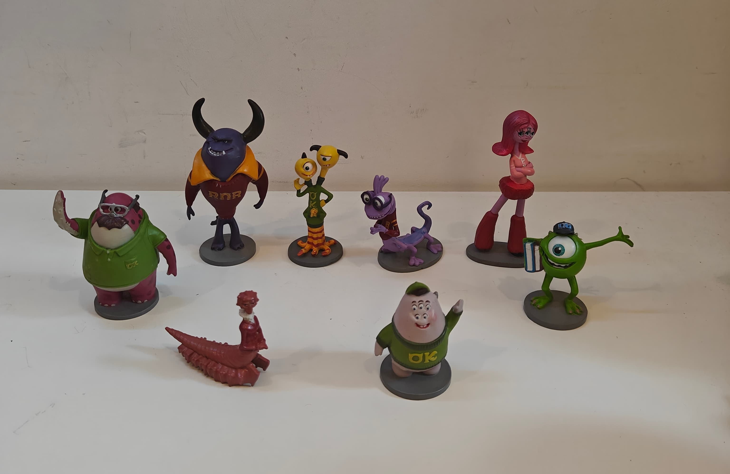Lot of 8 Disney Store Monsters University Deluxe Figures