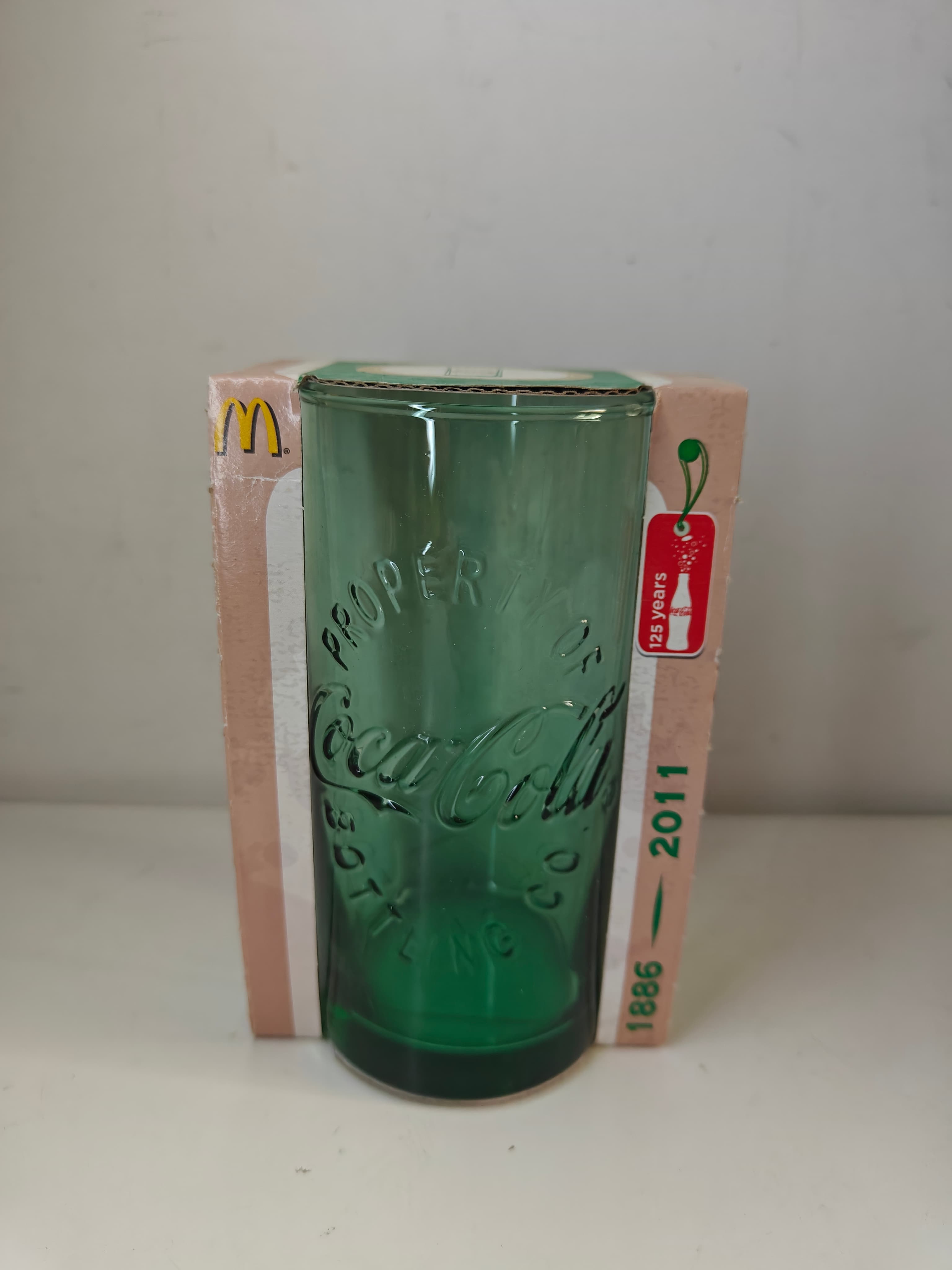McDonalds 1886-2011 Coca Cola Glass 125th Anniversary