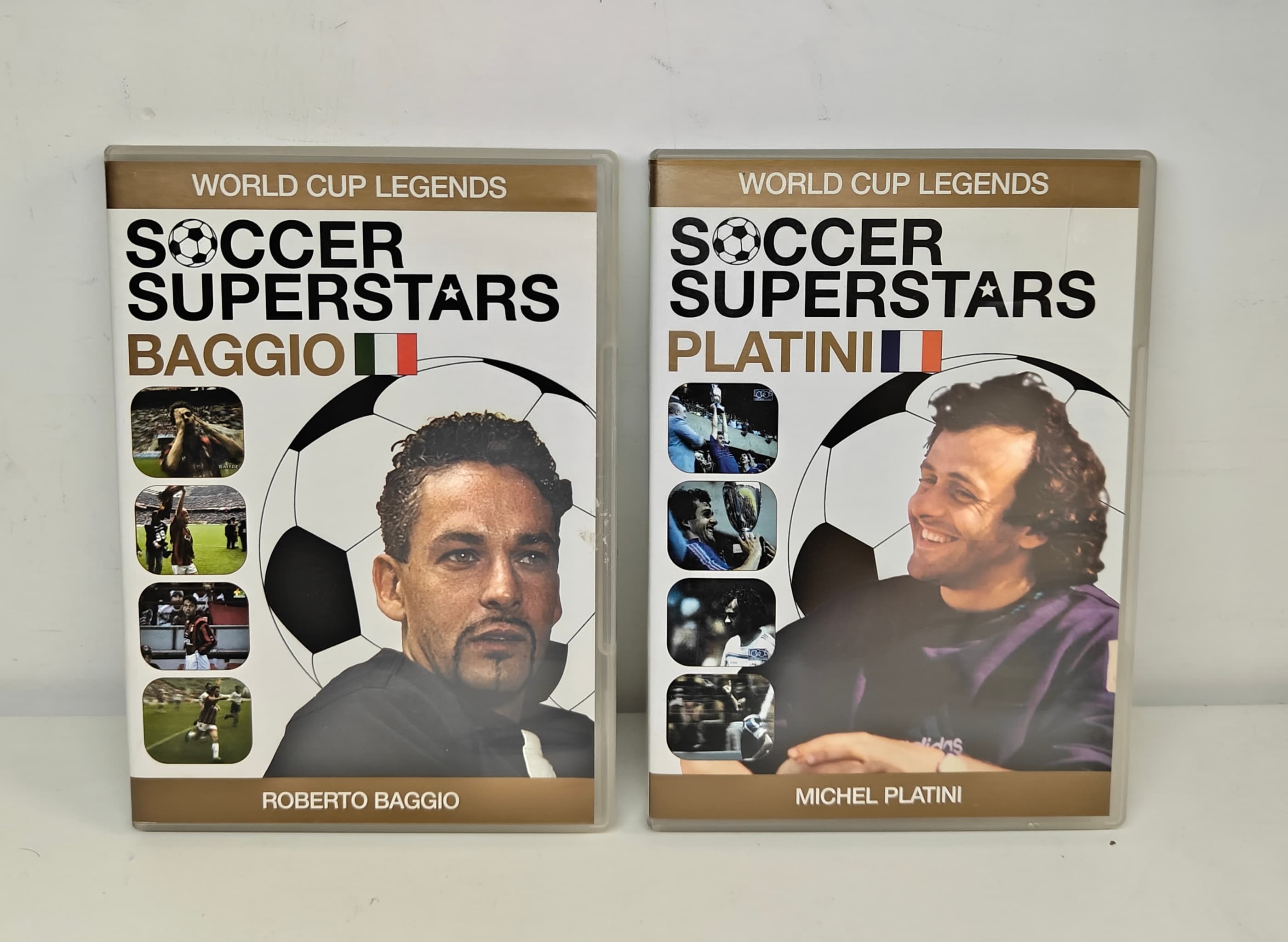 Soccer Superstars Baggio & Platini DVDs