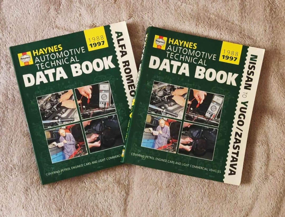 Haynes Automotive Technical Data Books A to Z 1988 to 1997