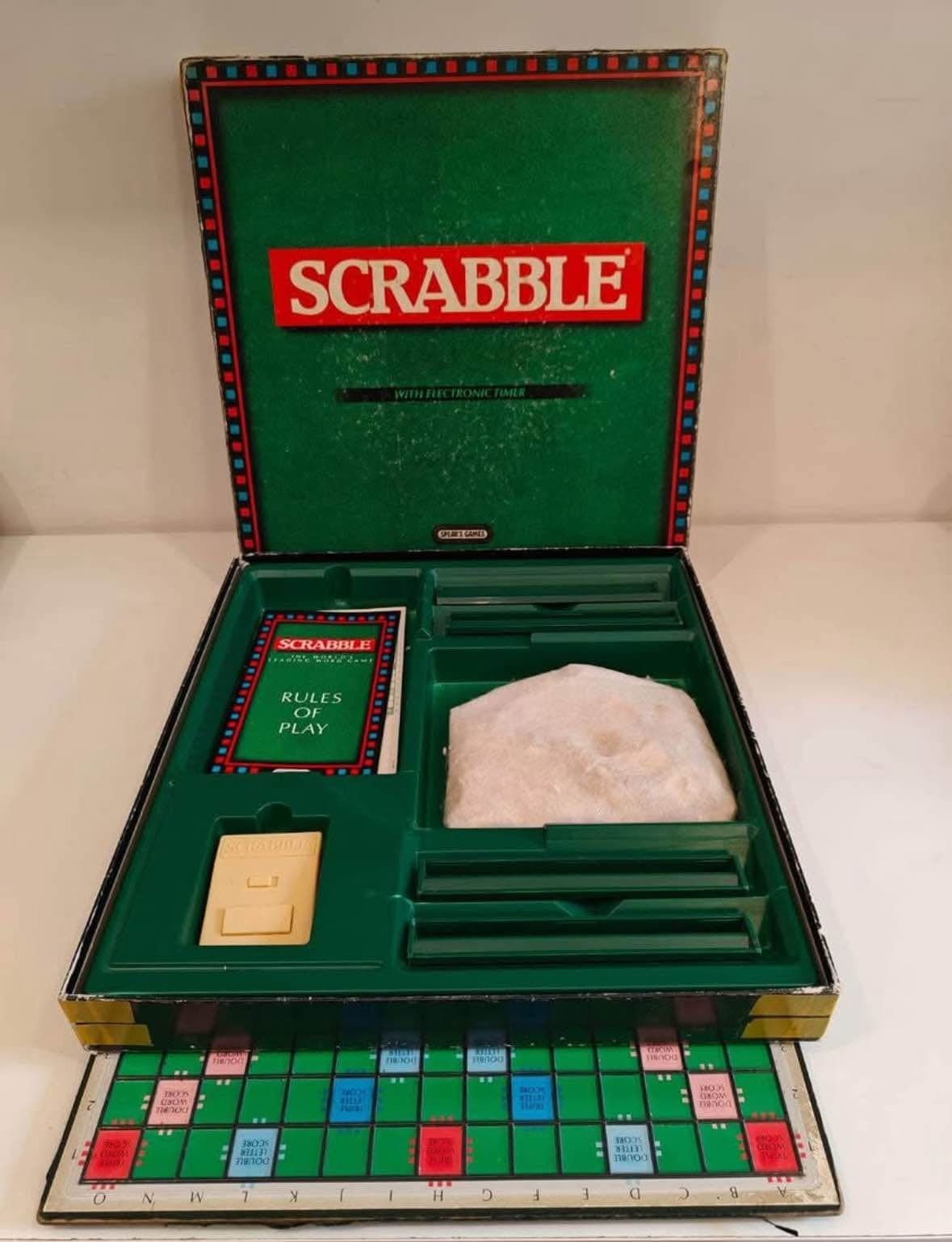 1988 Scrabble with Electronic Timer