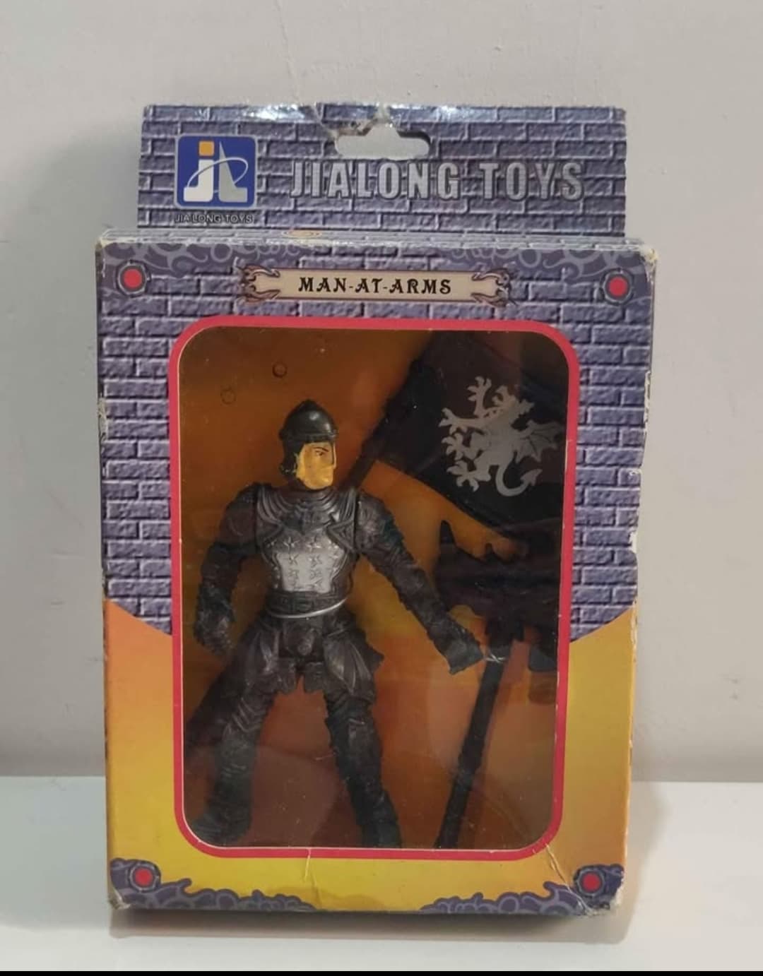 Vintage Jialong Toys Knight with Flag & Axe - Man At Arms