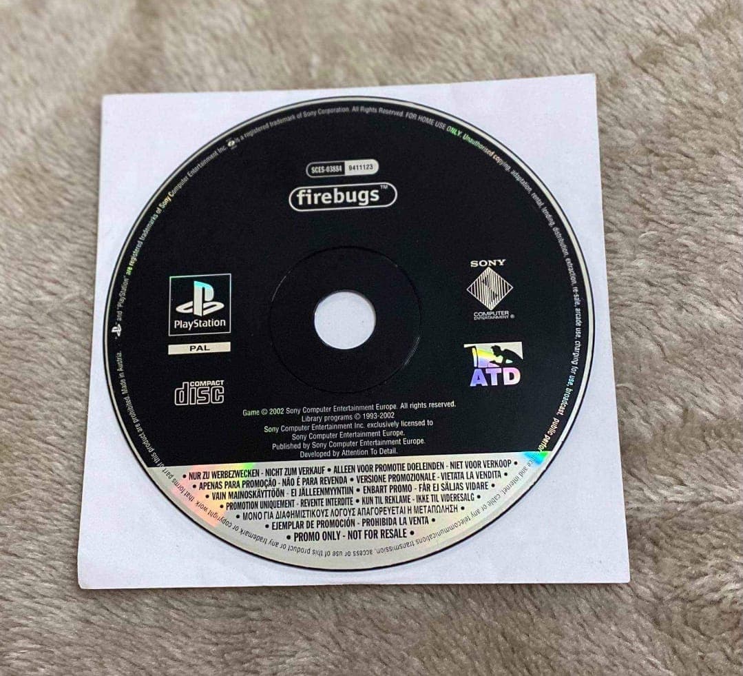 Playstation 1 Firebugs Promo Version Disc Only PS1