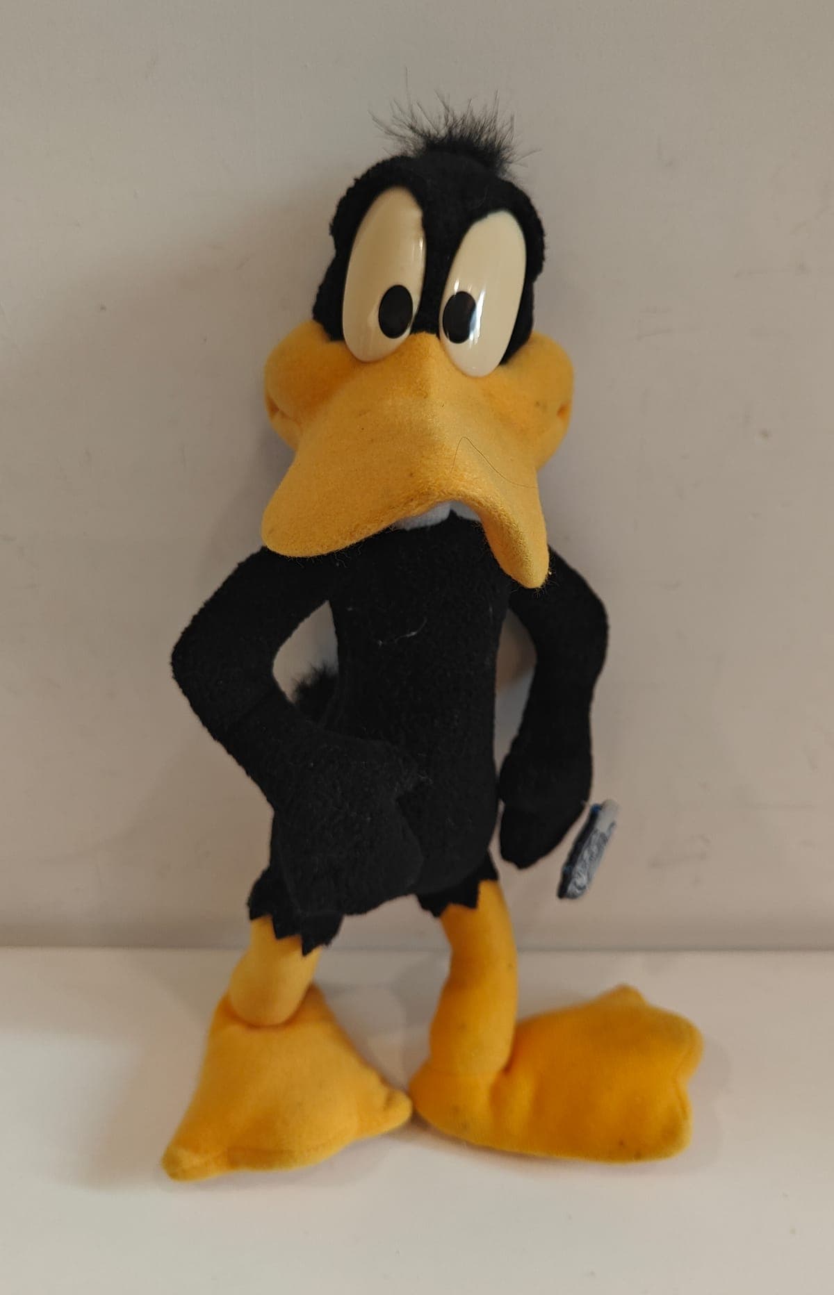 Vintage Looney Tunes Daffy Duck 12" Plush Stuffed Animal Toy 30cm Warner Bros