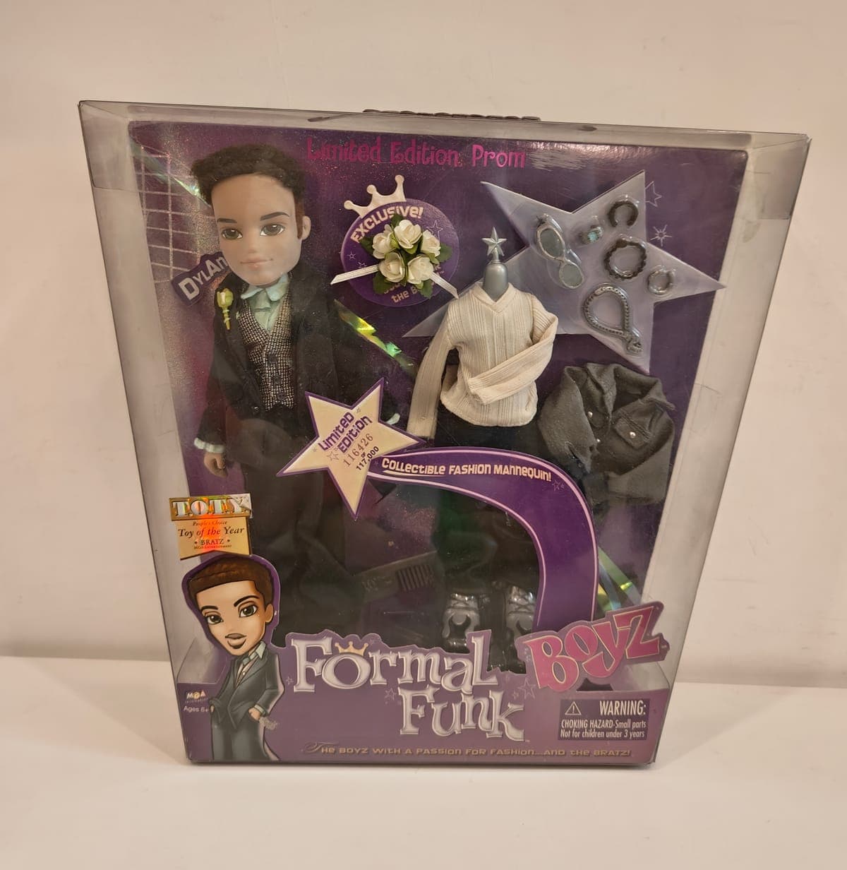 2003 Bratz Boys Dylan Formal Funk Limited Edition Prom NEW IN BOX