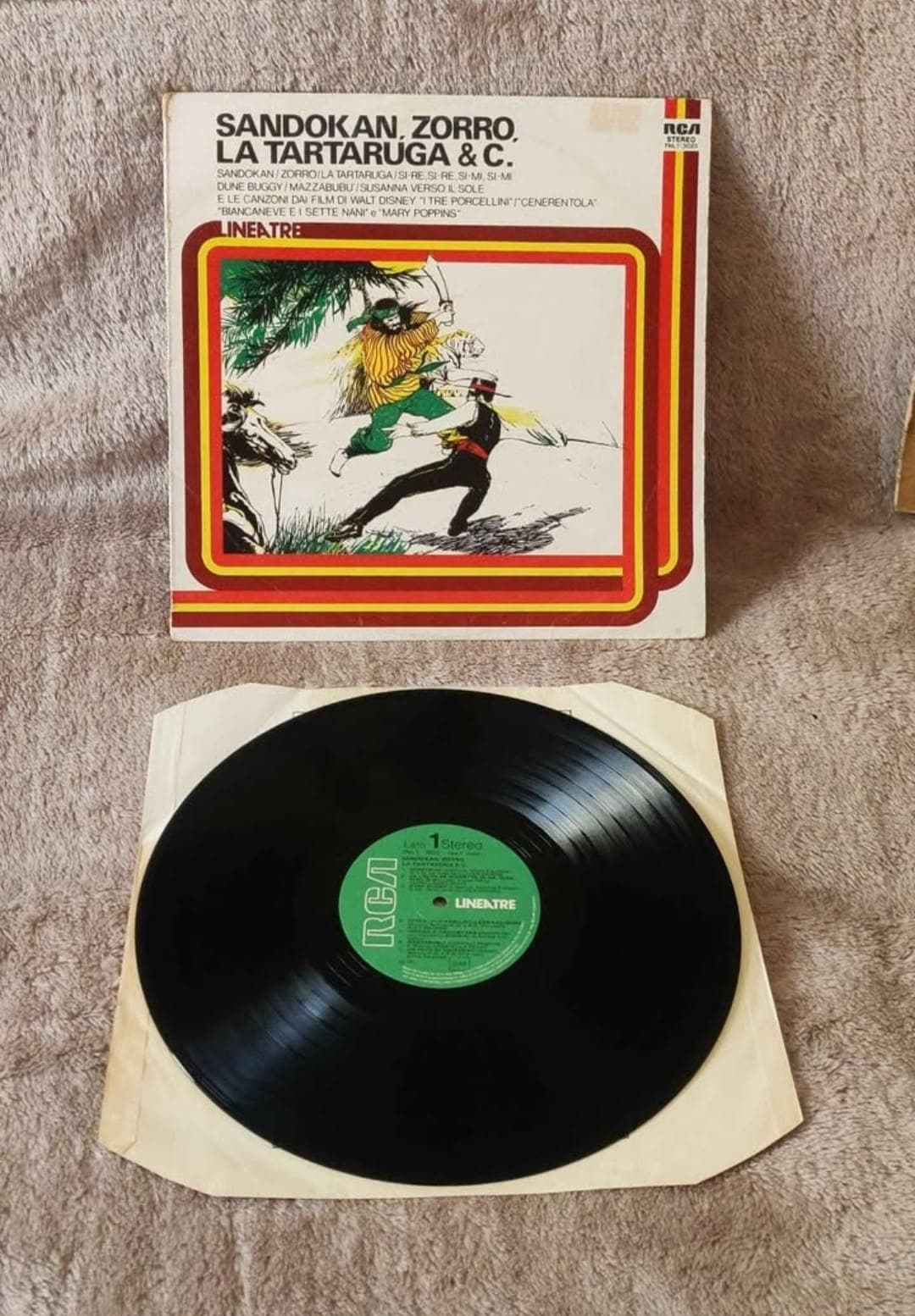 Sandokan - Zorro - Marry Poppins - Cindirella - Snow White Soundtracks LP Record