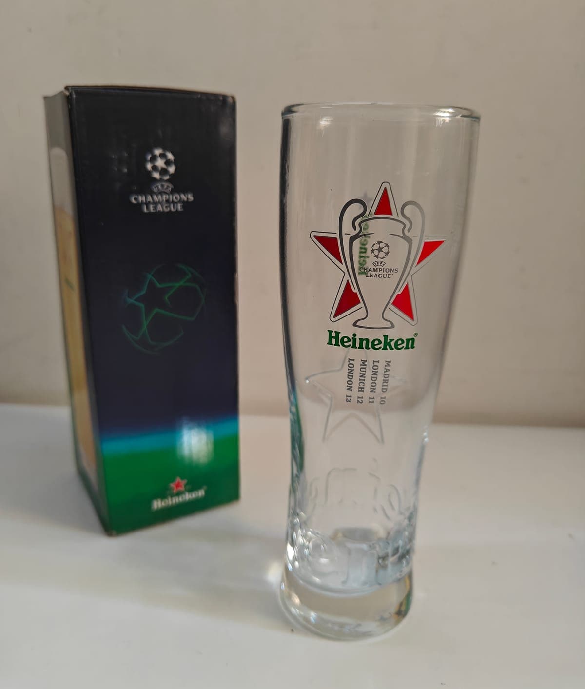 NEW in Box Heineken Champions League 0.25L Collector’s Glass