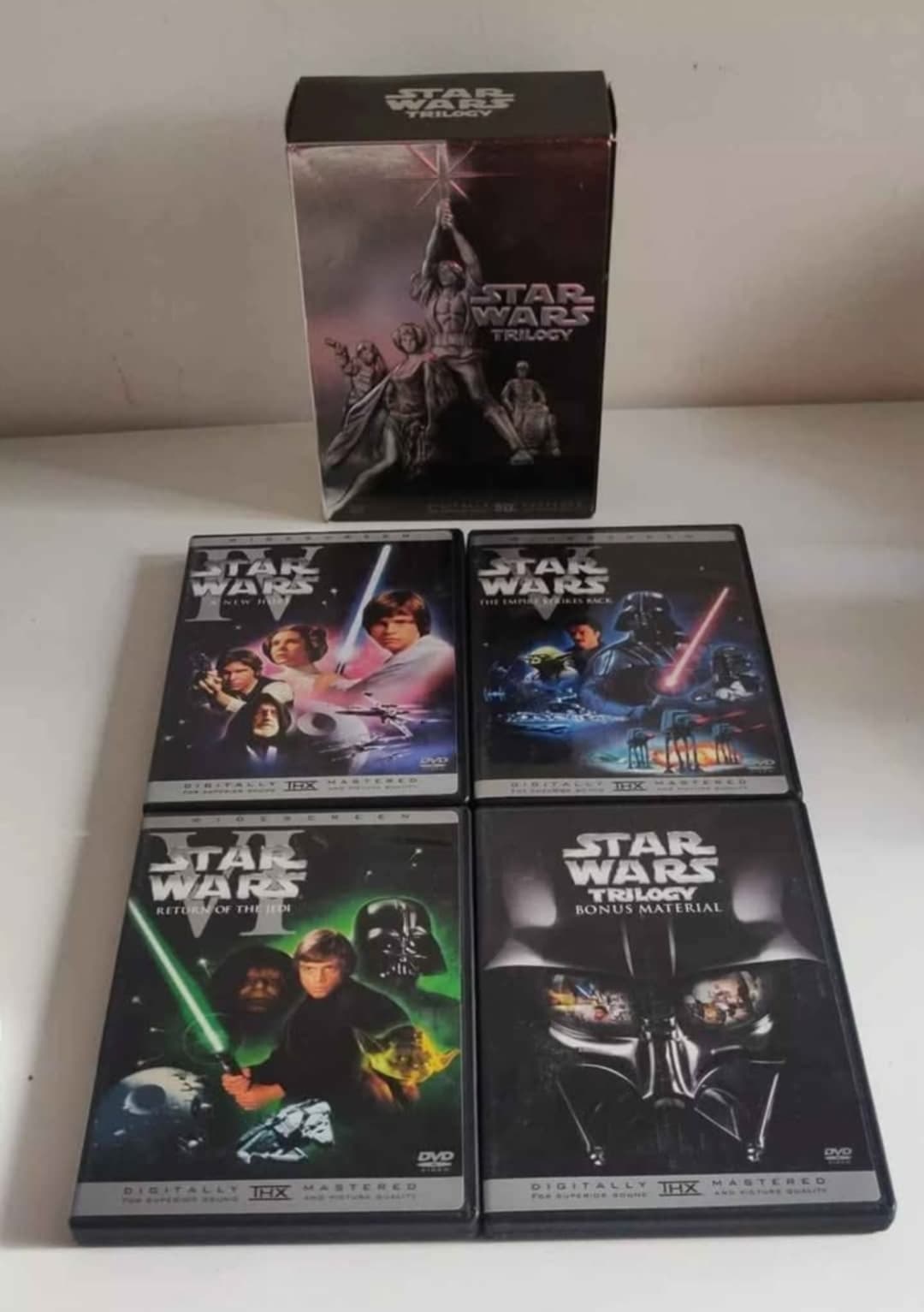 Star Wars Trilogy (DVD, 2004, 4-Disc Set, Widescreen Edition) Region 1