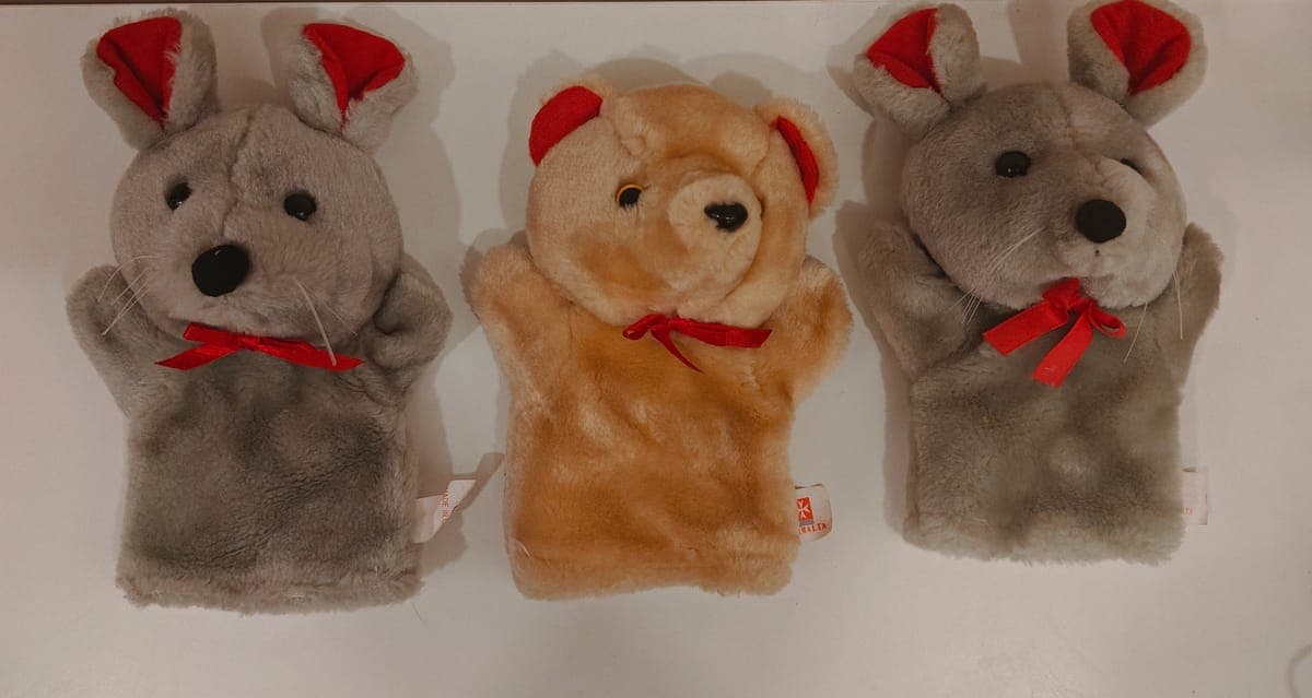 Vintage Air Malta Airline 7 inch Hand Puppets €10 each