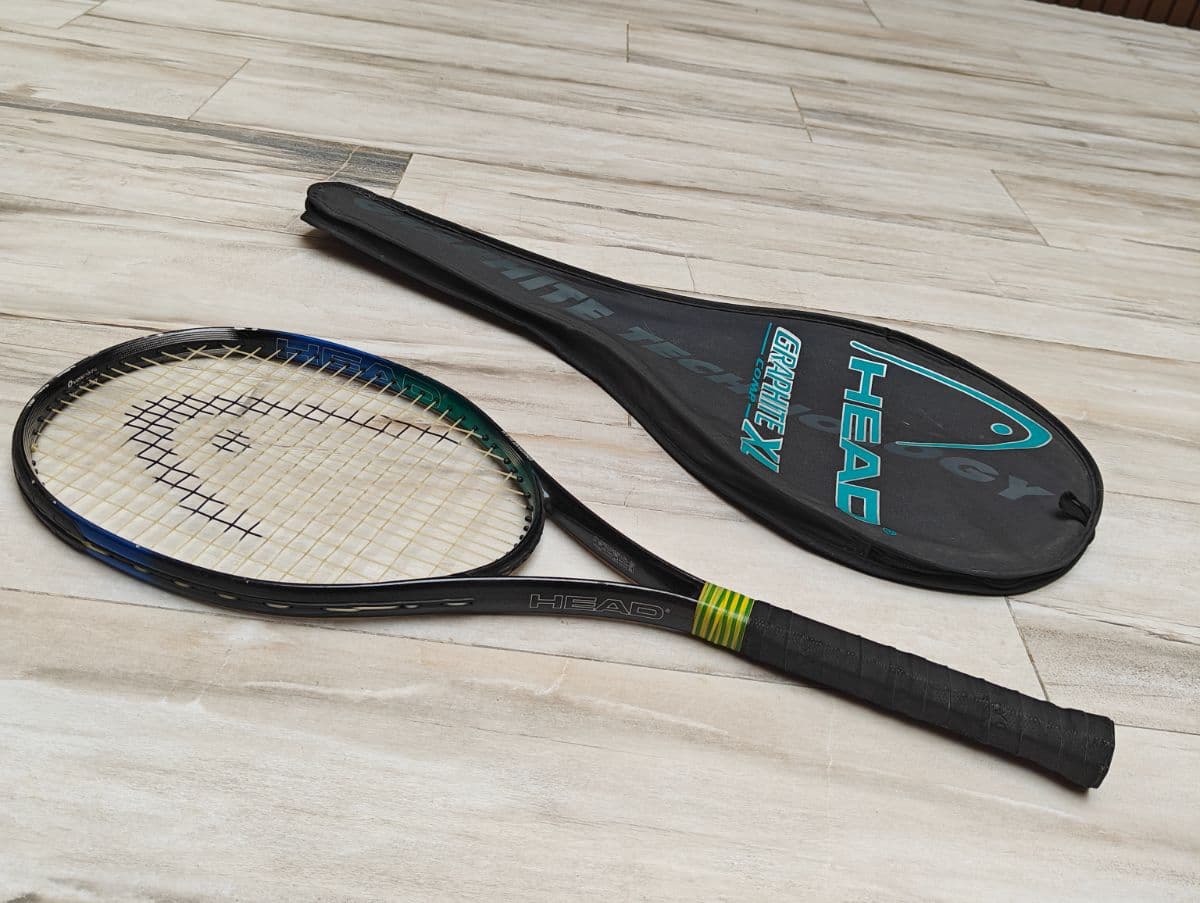 HEAD Graphite XL Constant Beam Oversize Tennis Racquet With Zippered Case Grip 4 3/8