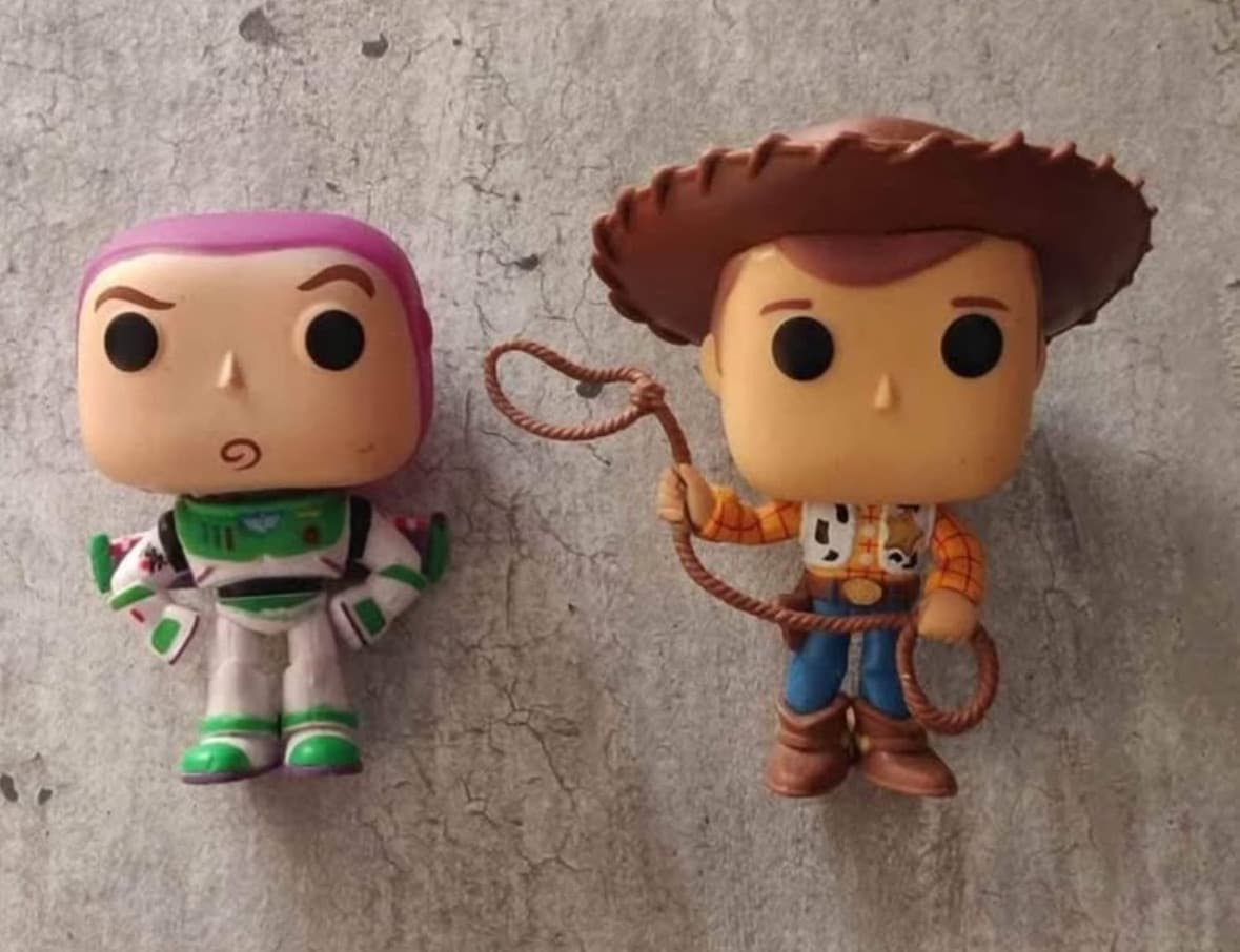 Funko Pop! Toy Story 4 Sheriff Woody & Buzz Lightyear Loose No Box Disney Pixar