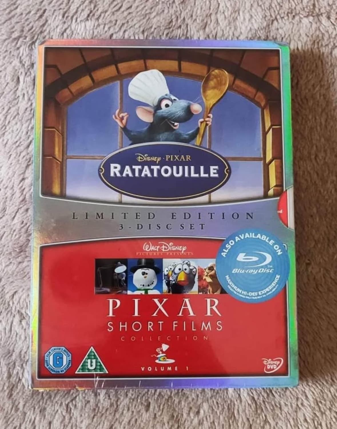 NEW Disney Pixar Ratatouille / Pixar Short Films (DVD, 2008, 3 Disc Set)