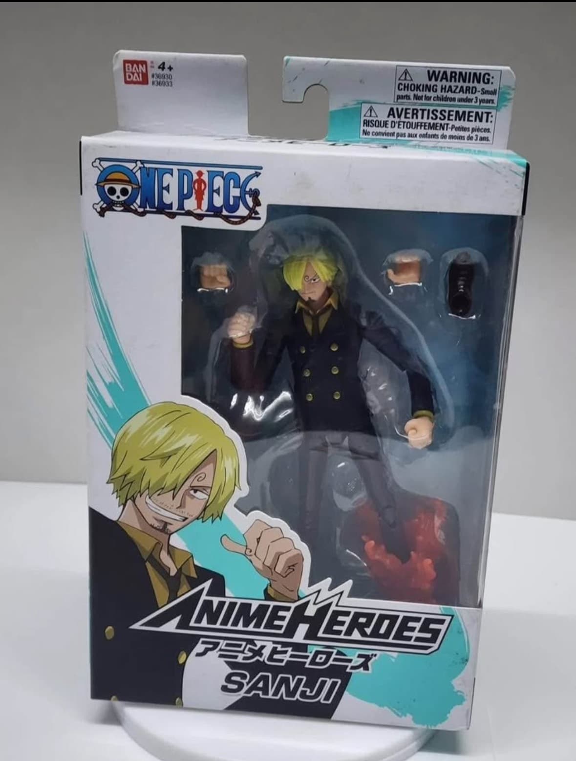 Bandai Anime Heroes One Piece Sanji Action Figure NEW