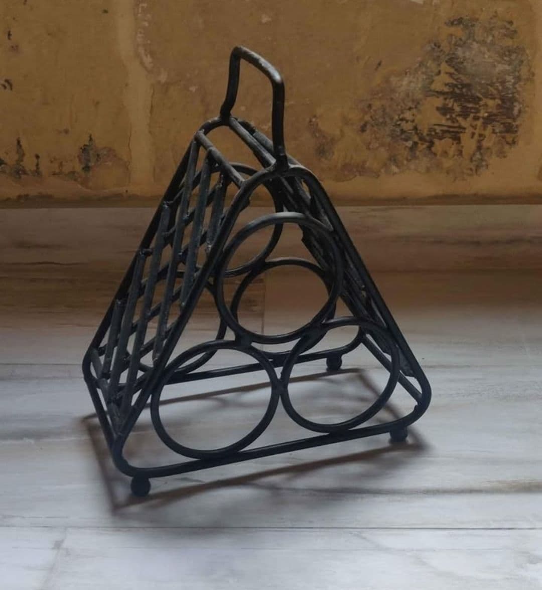Metal Wine Rack for 3 Bottles