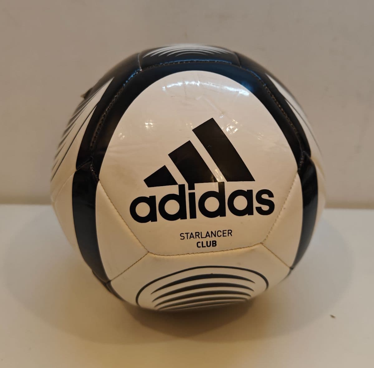 Adidas Starlancer Club Soccer Ball Size 3 White Black Youth Training Football NEW