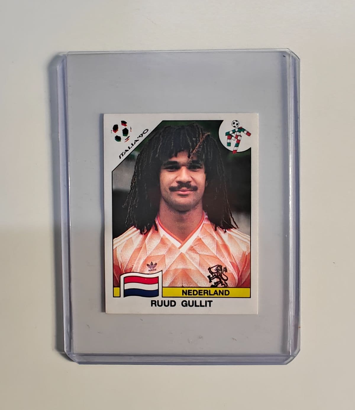 Ruud Gullit World Cup 1990 Netherlands Panini Football Sticker #416