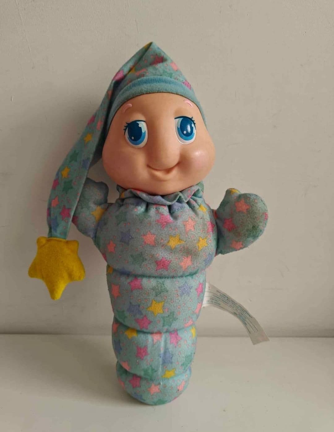 1988 Hasbro Playskool Glo Worm 12inch Plush Toy Working