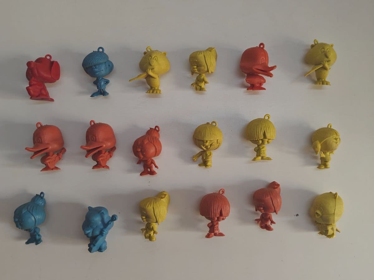 Vintage Dunkin Beatnik Bigheads Figures Lot 18 1970s Nestle Nesquik Premiums Toy