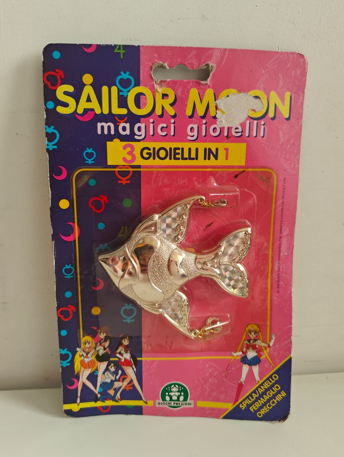 Vintage 1995 Sailor Moon Magici Gioielli 3-in-1 Fish Set - Giochi Preziosi