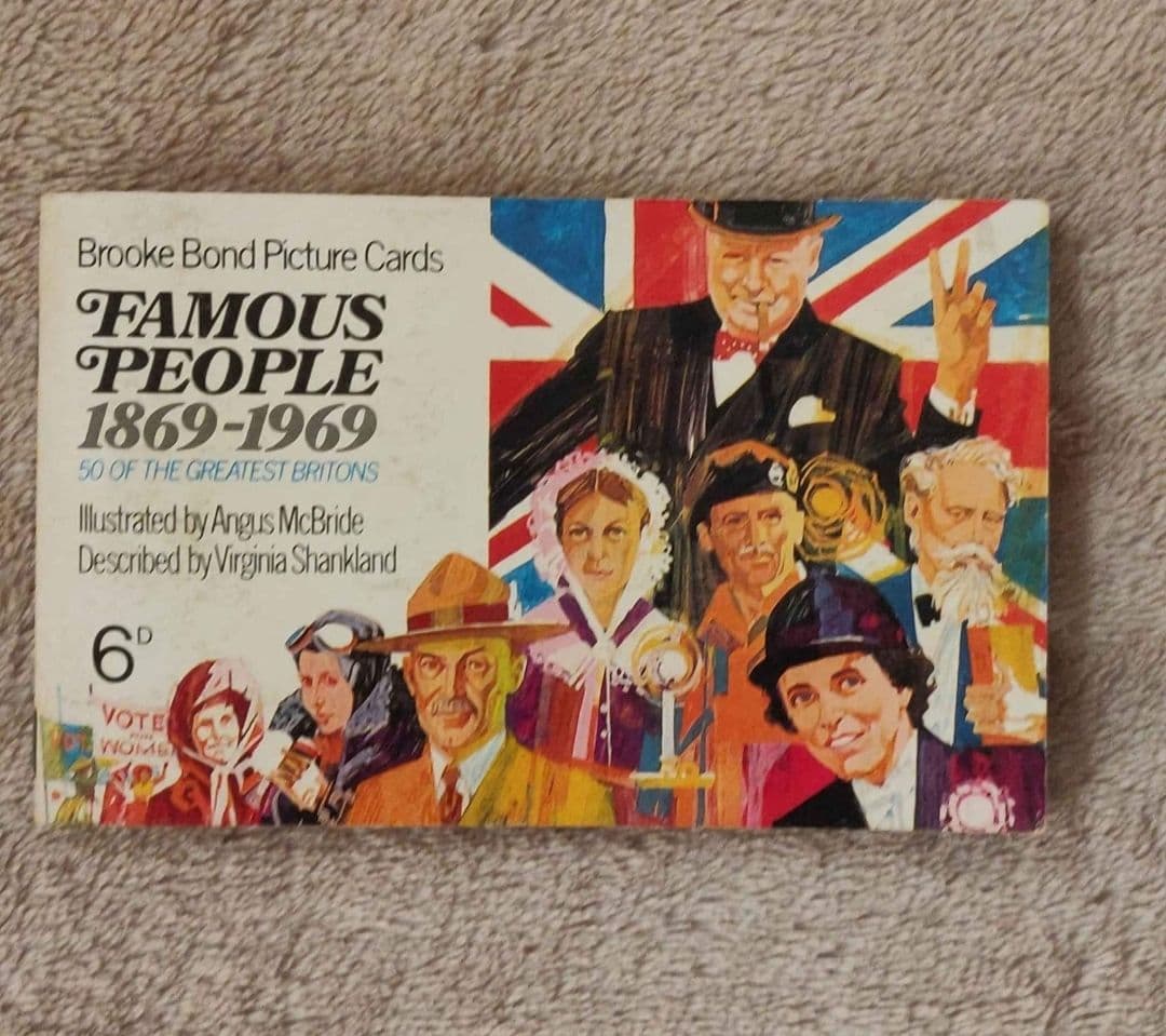 Brooke Bond Picture Cards Album - Famous People 1869-1969 (Complete)
