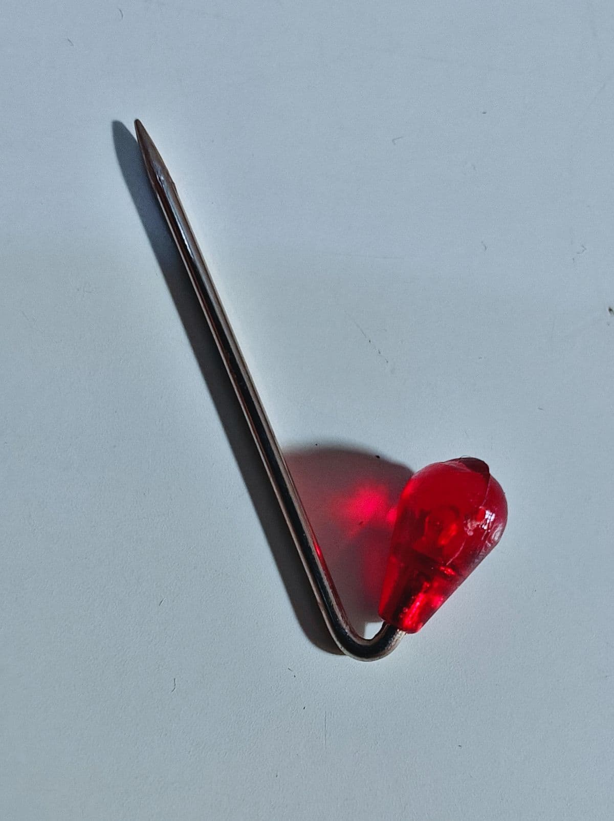 Vintage Red Blood Drop Brooch Sweater Pin Blood Transfusion Unit