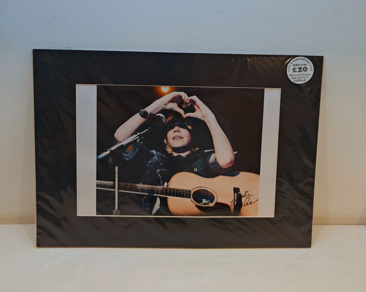 Justin Bieber 2009 Concert Mounted Photo Print with Printed Autograph 42cm x 30cm