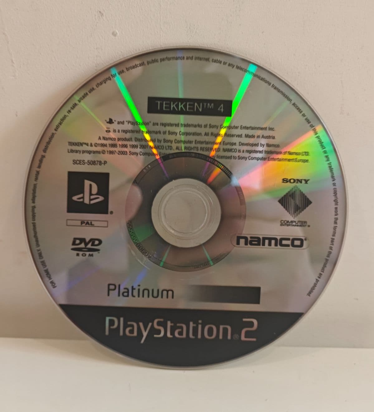 Tekken 4 PS2 Game Disc - Platinum PAL (Disc Only)