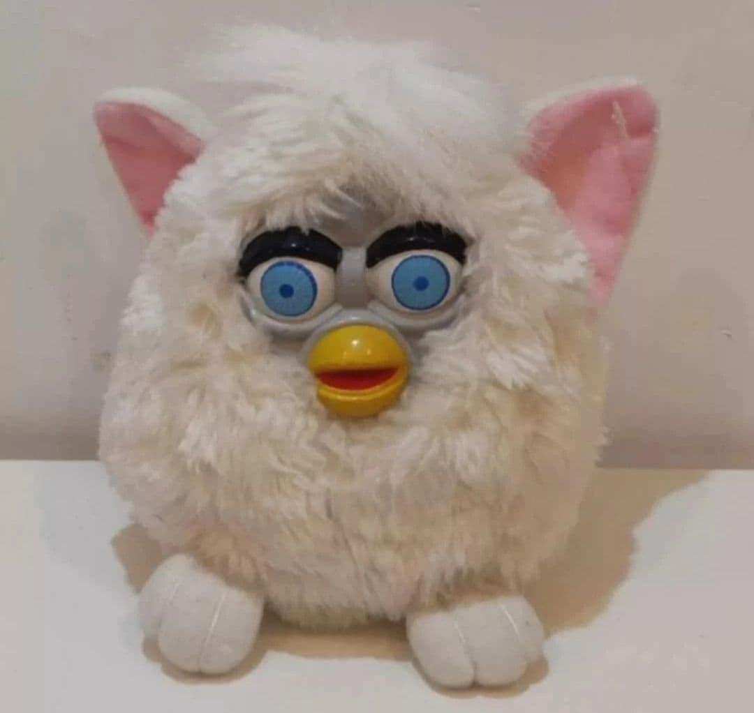 RARE Vintage Furby Knock Off Fairy Off White Furby 1998 with Sound (Works)