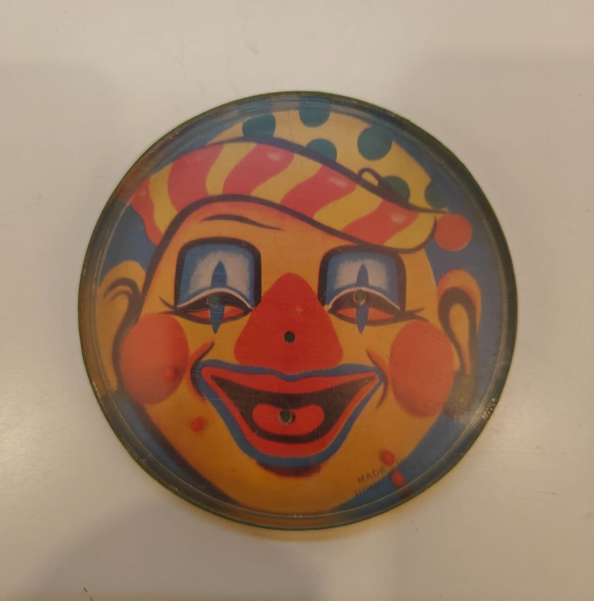 Vintage 1950s Clown Dexterity Puzzle Toy Made in Hong Kong