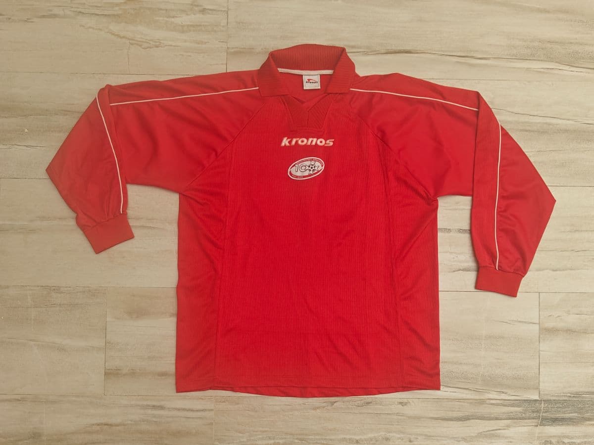 2000 Malta Football Shirt 2000 Kronos Centenary 100th Anniversary Long Sleeve #15 Daniel Theuma XL