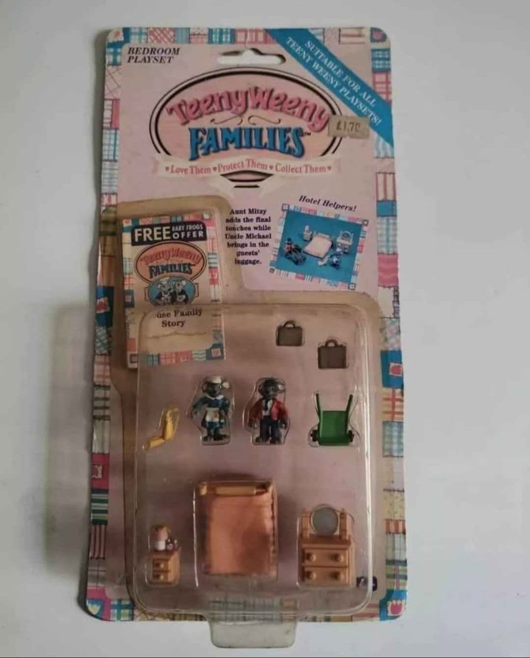 1995 Teeny Weeny Families Bedroom Play Set Vivid Imaginations