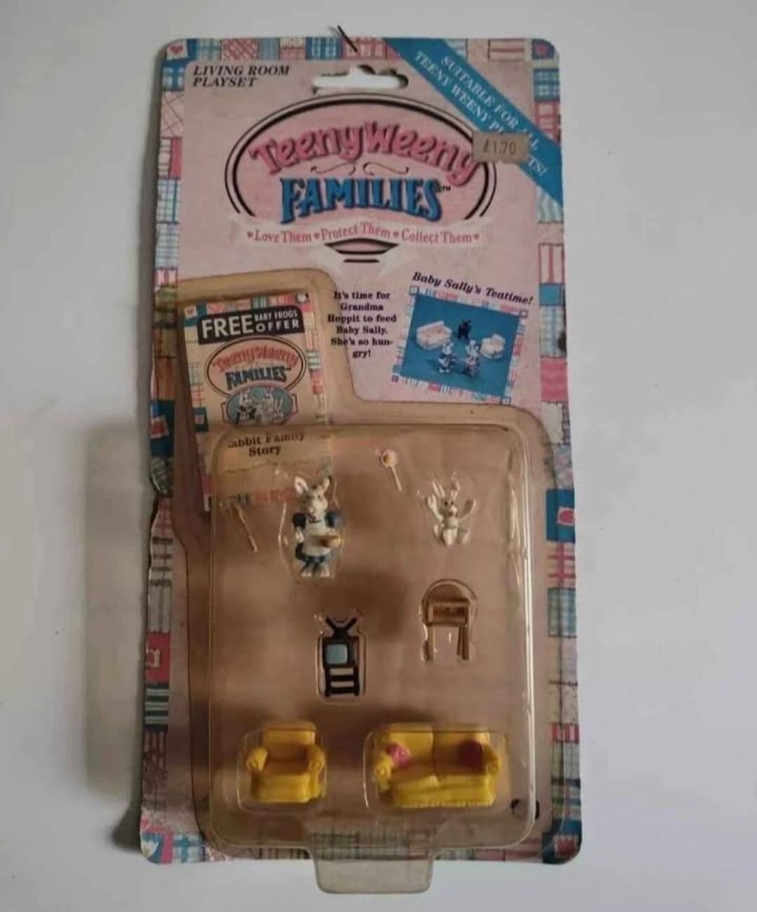 1995 Teeny Weeny Families Living Room PlaySet Vivid Imaginations