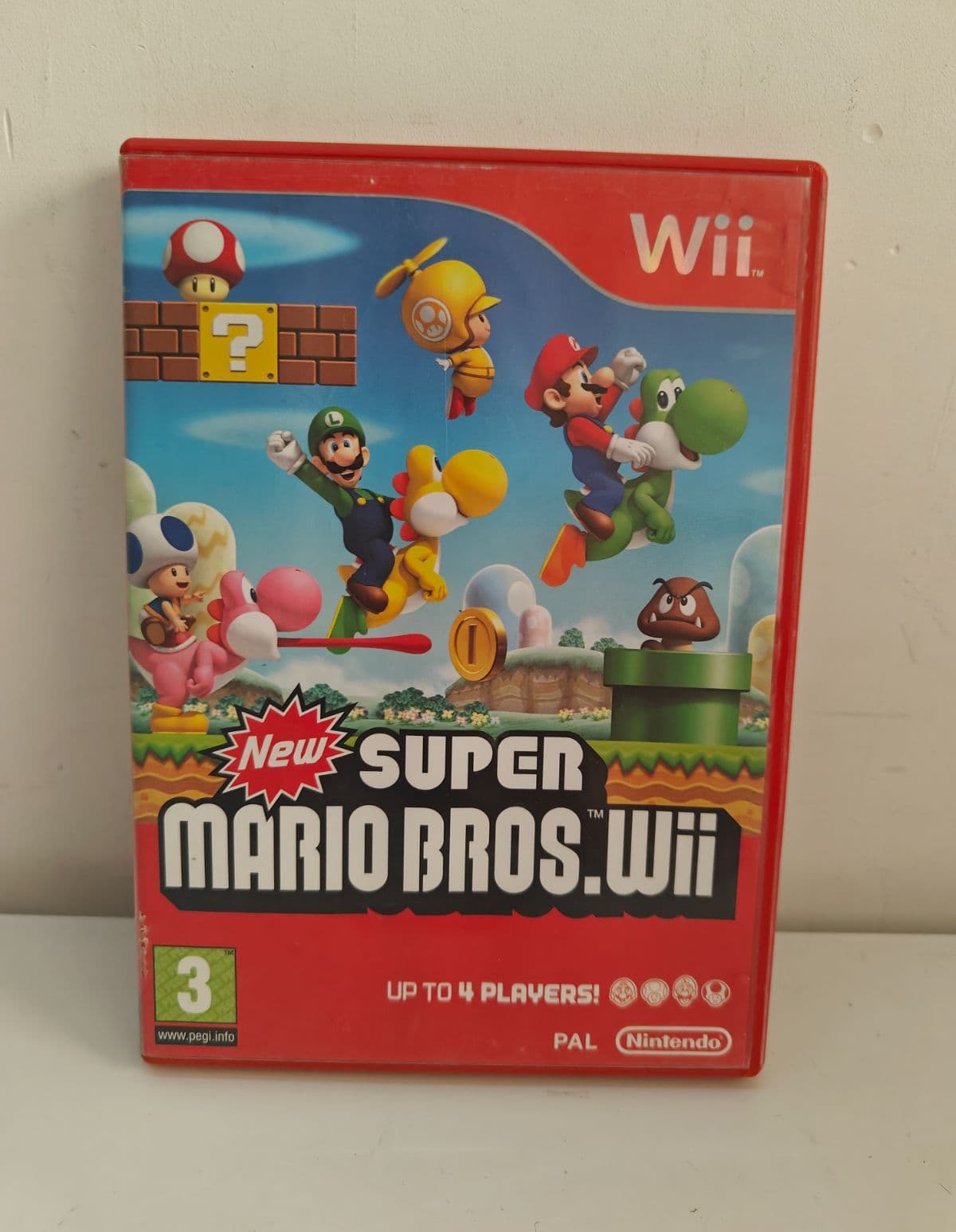 New Super Mario Bros. Wii Game (Original Red Case - PAL)