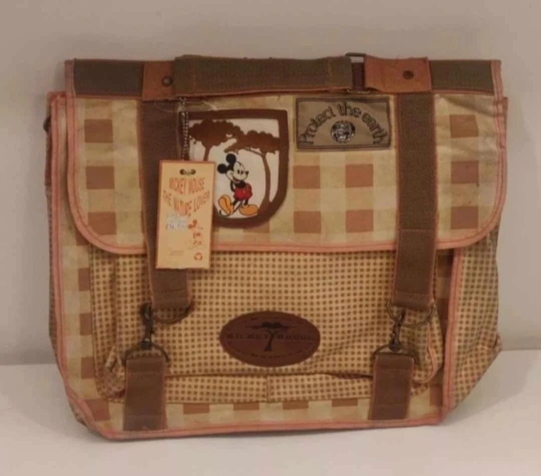 Vintage Mickey Mouse the Nature Lover Bag Size 15 x 13 inches