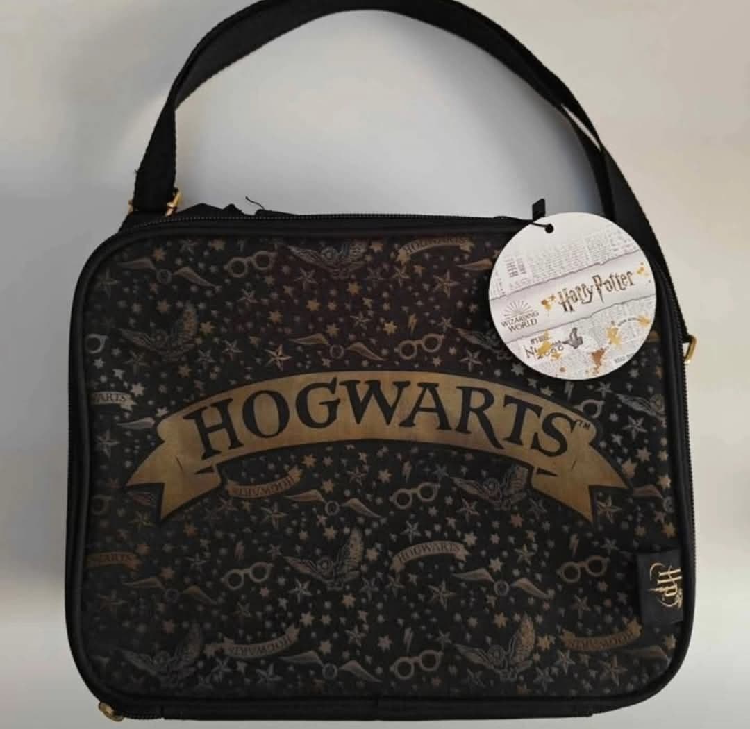Harry Potter Hogwarts Lunch Bag with Strap Wizarding World NEW