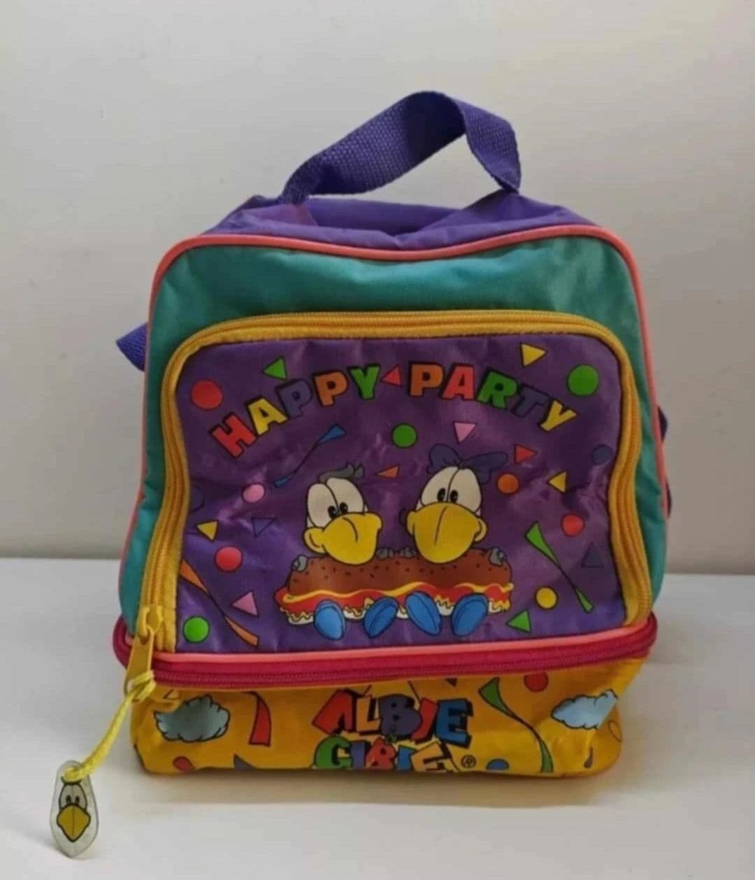 Vintage 90's Albie & Gibie The Wonderful Vultures Happy Party Kids Bag