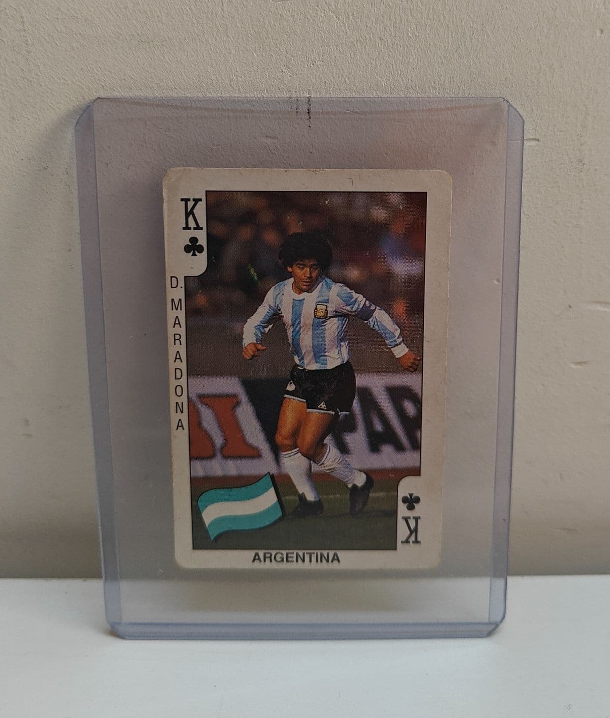 Rare 1986 Dandy Gum World Cup Soccer Card - Diego Maradona (King of Clubs)