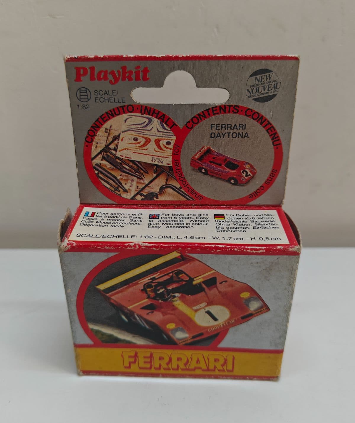 Vintage Playkit Ferrari Daytona Model Car Kit 1:82 - New & Boxed